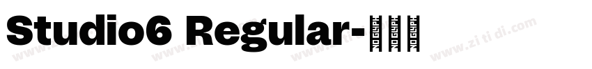 Studio6 Regular字体转换